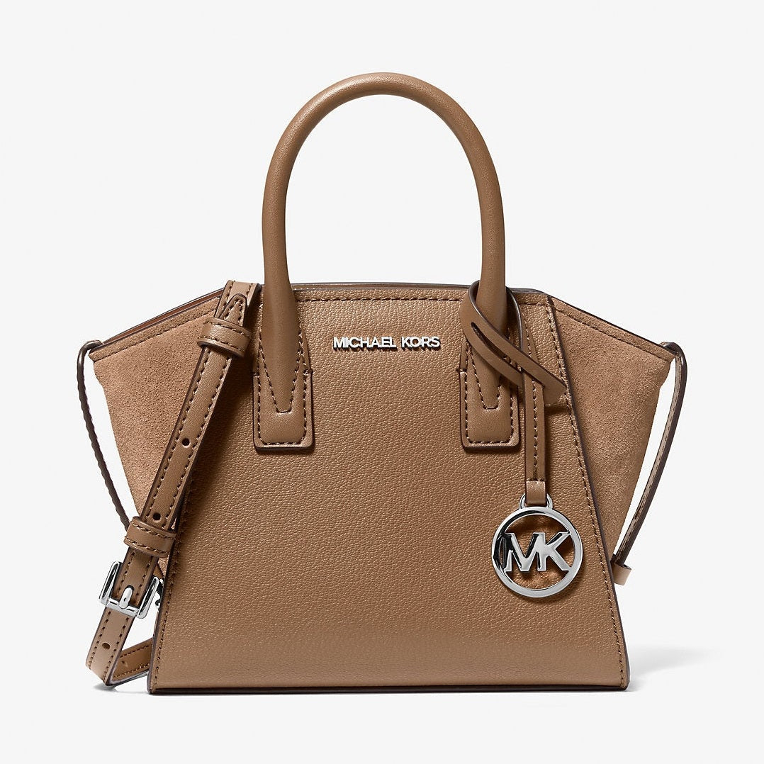 Michael Kors Avril Extra-Small Leather Satchel Driftwood