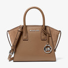 Michael Kors Avril Extra-Small Leather Satchel Driftwood