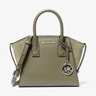 Michael Kors Avril Extra-Small Leather Satchel Thyme