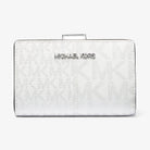 Michael Kors Jet Set Travel Medium Logo Bi-Fold Wallet Silver