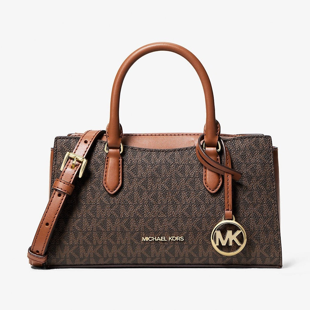 Michael Kors Arden Small Signature Logo Messenger Bag Brown – Dawntown