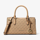 Michael Kors Arden Small Signature Logo Messenger Bag Camel