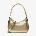 Michael Kors Jet Set Travel Extra-Small Metallic Convertible Crossbody Bag Pale Gold
