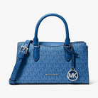 Michael Kors Arden Small Signature Logo Messenger Bag Galaxy Blue