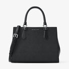 Michael Kors Marilyn Medium Saffiano Leather Satchel Black