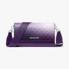 Michael Kors Jet Set Large Ombre Signature Logo Crossbody Bag Dark Purple Ml