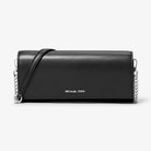 Michael Kors Jet Set Medium Leather Clutch Black