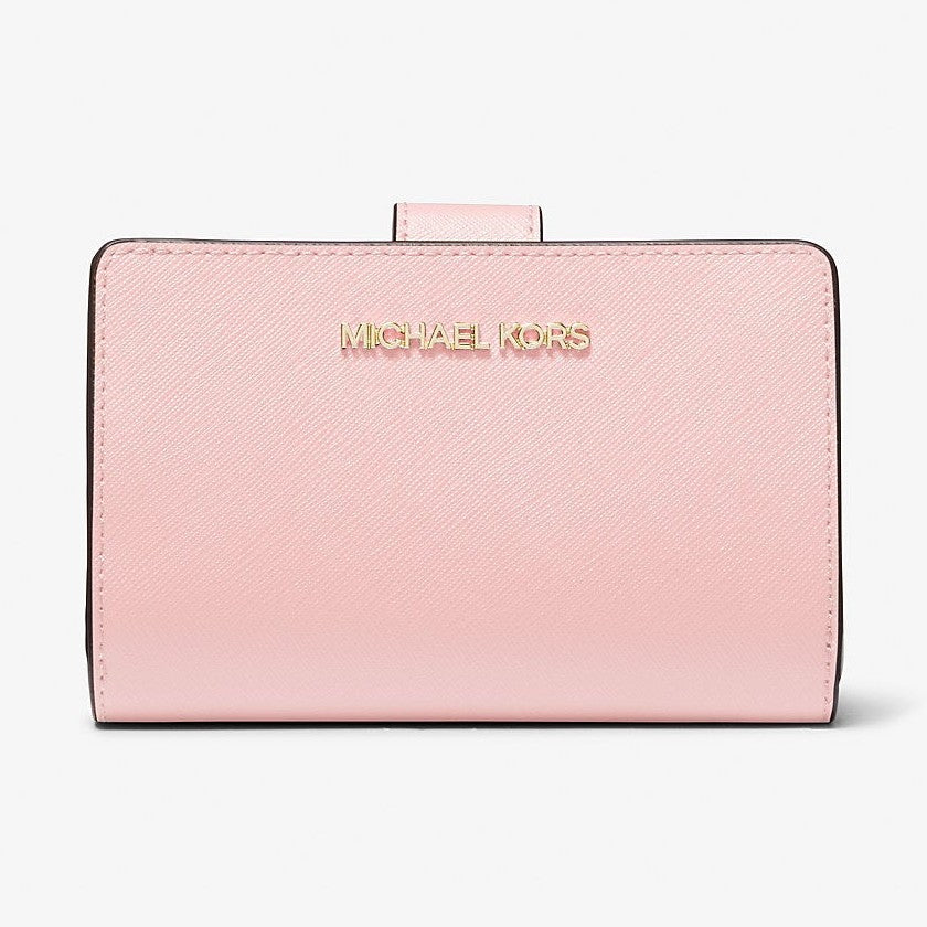 Michael Kors Medium Crossgrain Leather Wallet Powder Blush