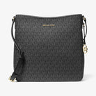 Michael Kors Jet Set Travel Large Logo Messenger Bag Black
