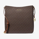 Michael Kors Jet Set Travel Large Logo Messenger Bag Brown