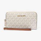 Michael Kors Jet Set Signature Logo Smartphone Wristlet Vanilla