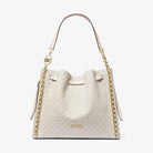 Michael Kors Mina Large Signature Logo Chain Shoulder Bag Lt Crm Multi