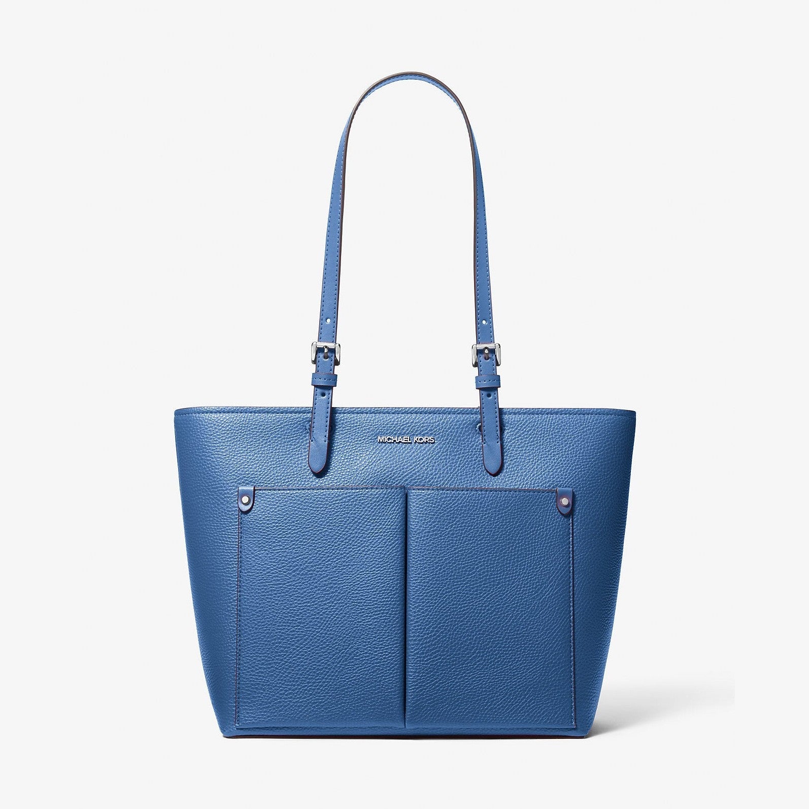 Michael Kors Jet Set Medium Pocket Tote Bag Galaxy Blue