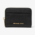 Michael Kors Jet Set Travel Medium Saffiano Leather Wallet Black