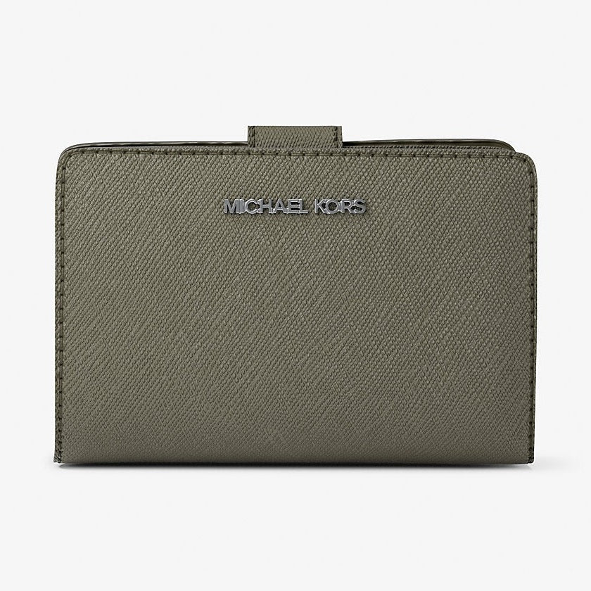 Michael Kors Medium Saffiano Leather Wallet Olive