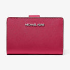 Michael Kors Medium Saffiano Leather Wallet Dk Raspberry