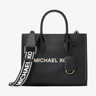 Michael Kors Mirella Small Pebbled Leather Convertible Crossbody Bag Black