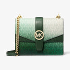 Michael Kors Greenwich Small Ombre Signature Logo Crossbody Bag Moss Multi