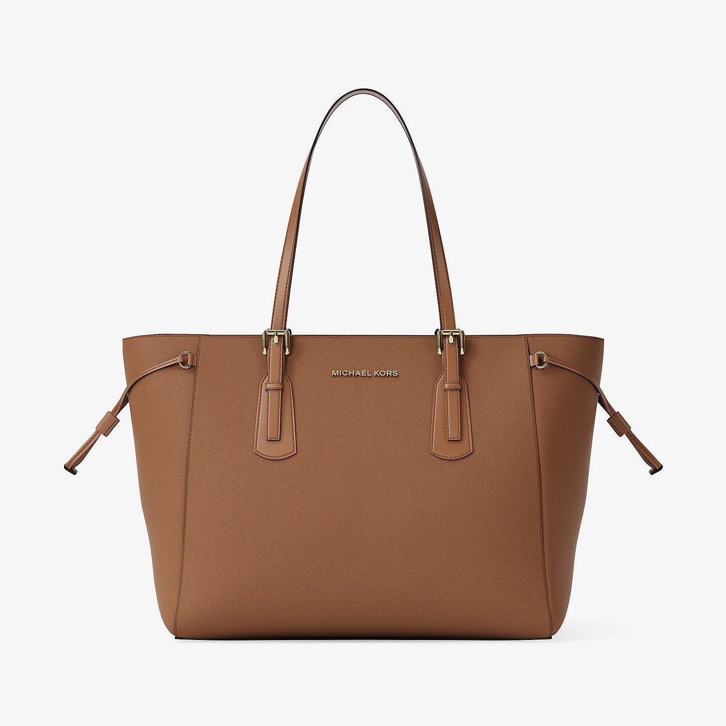 Michael Kors Voyager Large Saffiano Leather Tote Bag Luggage