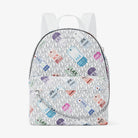 Michael Kors Slater Medium Printed Signature Logo Backpack Optic White