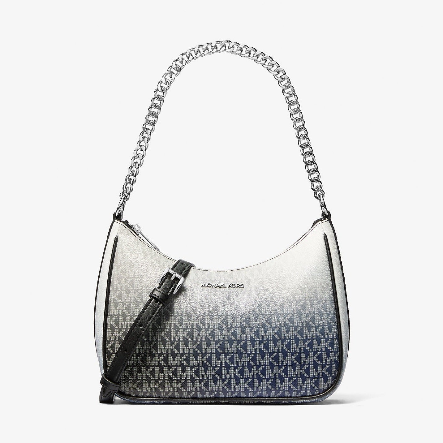 Michael Kors Jet Set Large Ombre Signature Logo Pochette Black Combo