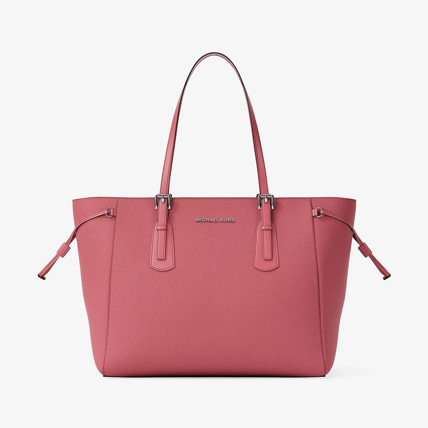 Michael Kors Voyager Large Saffiano Leather Tote Bag Hibiscus