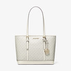 Michael Kors Jet Set Travel Small Logo Top-Zip Tote Bag Lt Crm Multi