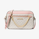 Michael Kors Jet Set Large Logo Crossbody Bag Pwd Blsh Mlt