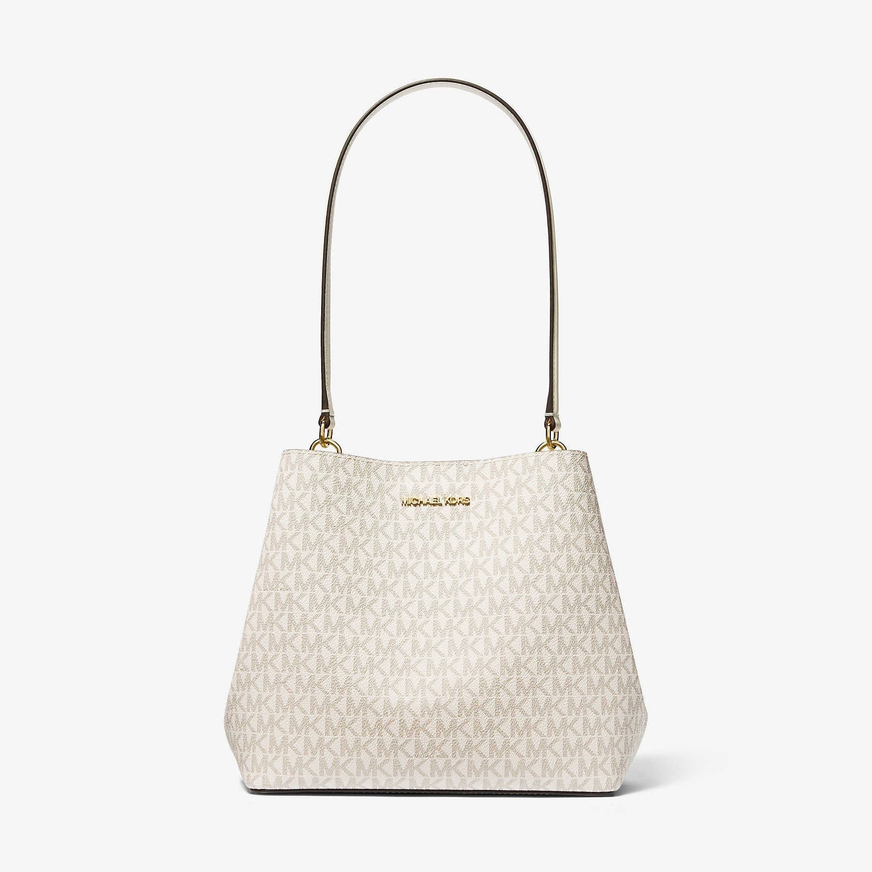 Michael Kors Pratt Medium Signature Logo Shoulder Bag Lt Crm Multi