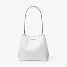 Michael Kors Pratt Medium Shoulder Bag Optic White