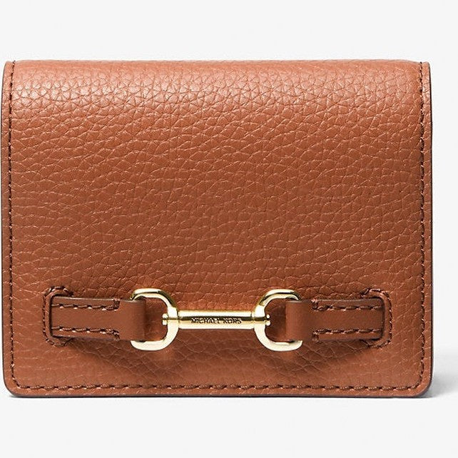 Michael Kors Carson Small Pebbled Leather Wallet Luggage
