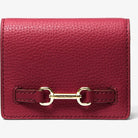 Michael Kors Carson Small Pebbled Leather Wallet Cherry