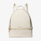 Michael Kors Rhea Medium Signature Logo Backpack Lt Crm Multi