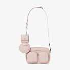 Michael Kors Jet Set Travel Medium Leather Messenger Bag Powder Blush