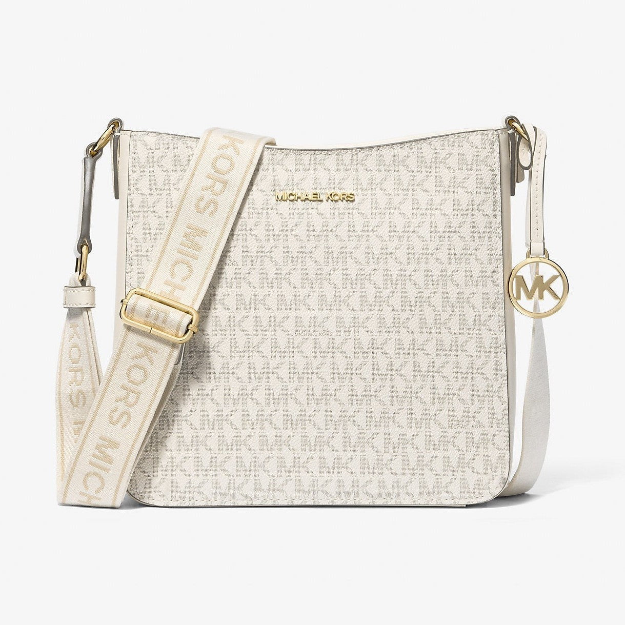 Michael Kors Jet Set Travel Small Signature Logo Messenger Bag Lt Crm Multi