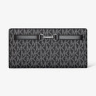 Michael Kors Carson Large Signature Logo Wallet Black