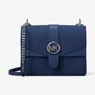 Michael Kors Greenwich Small Saffiano Leather Crossbody Bag Galaxy Blue