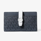Michael Kors Greenwich Medium Signature Logo Wallet Admirl Multi