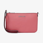 Michael Kors Jet Set Small Pebbled Leather Convertible Wristlet Hibiscus