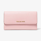 Michael Kors Jet Set Travel Crossgrain Leather Tri-Fold Wallet Powder Blush