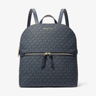 Michael Kors Dallas Medium Signature Logo Backpack Admiral