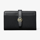 Michael Kors Greenwich Medium Saffiano Leather Wallet Black