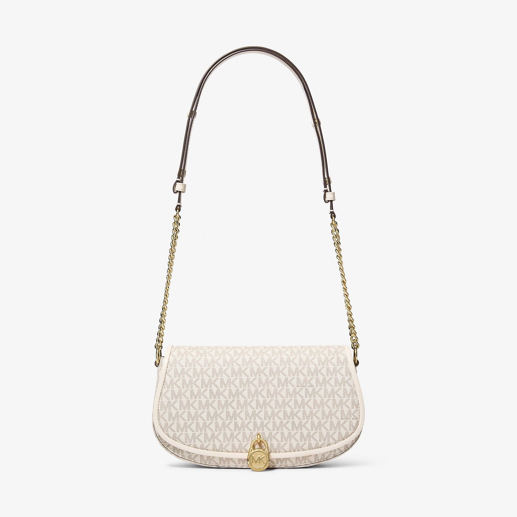 Michael Kors Mila Medium Signature Logo Messenger Bag Lt Crm Multi