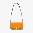 Michael Kors Mila Medium Leather Messenger Bag Pop Orange