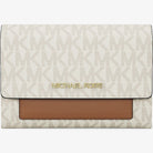 Michael Kors Jet Set Medium Signature Logo 2-in-1 Wallet Vanilla