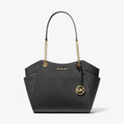 Michael Kors Jet Set Large Saffiano Leather Shoulder Bag Black