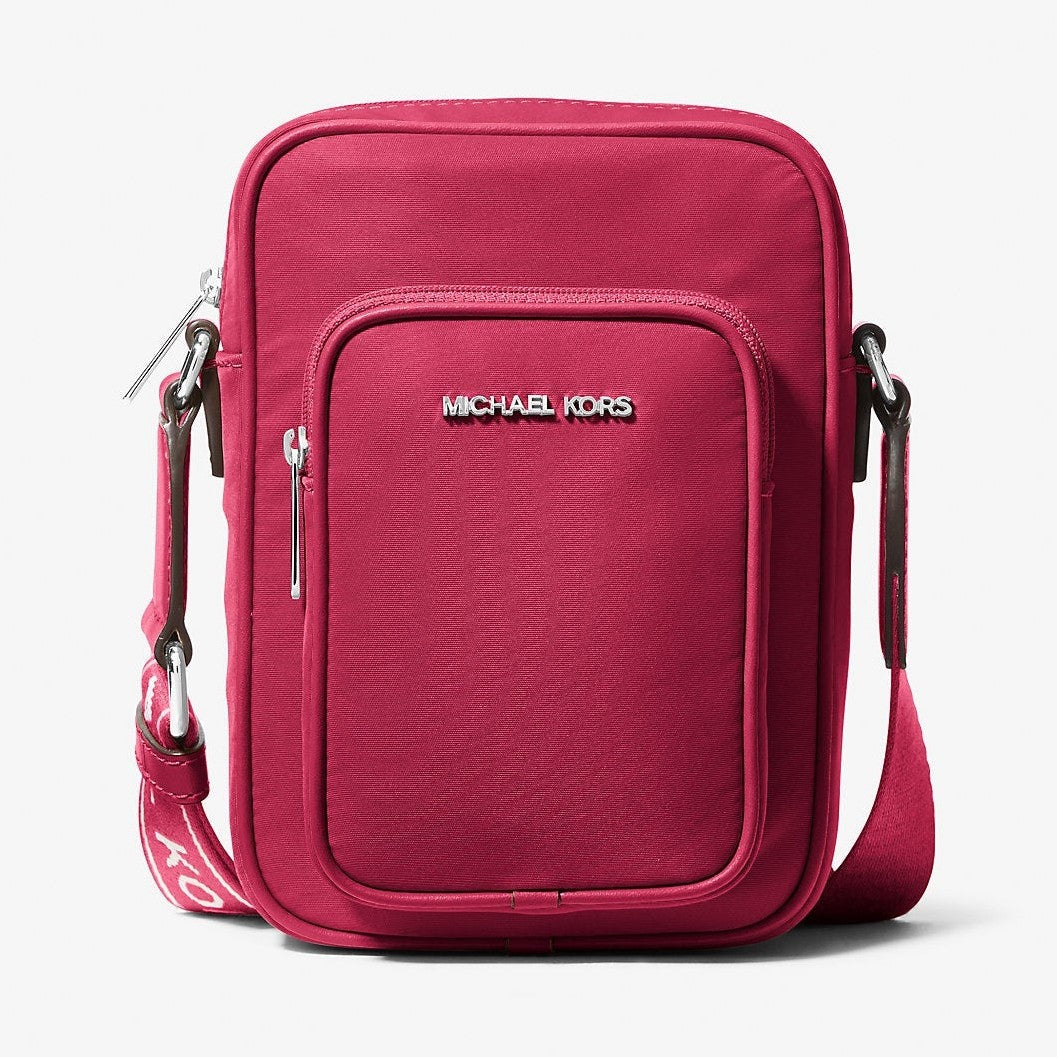 Michael Kors Khai Nylon Crossbody Bag Dk Raspberry