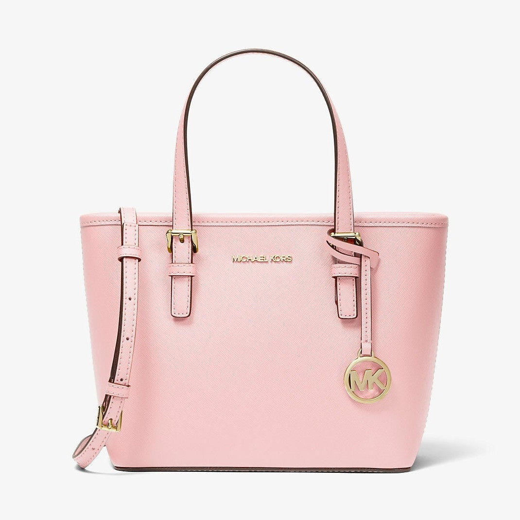 Michael Kors Jet Set Travel Extra-Small Saffiano Leather Top-Zip Tote Bag Powder Blush