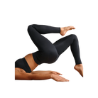 Nike x Skims Shine Women's High-Waisted V-Panel 26" Leggings Obsidian