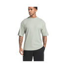Gymshark Waffle Oversized T-Shirt Stone Grey